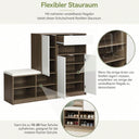 Multifunctional Shoe Rack with Padded Seat
