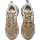 Buffalo Triplet Hollow Trainers Women Beige Low Top Trainers Shoes