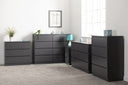 Seconique Malvern 4 Drawer Chest in Grey
