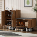 Kelodan Modern Shoe Cabinet with Four Storage Doors