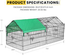 DEStar Foldable Metal Chicken Coop Enclosure - 181cm x 77cm