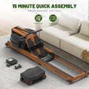 Kitopa Oak Wood Rowing Machine - Foldable