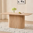 HJhomeheart Rectangular Dining Table - Light Wood Veining