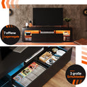 WLIVE Modern LED TV Cabinet with Storage for TVs up to 70 Inches