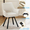 WAFTING Rotatable Velvet Dining Room Chairs Set of 2