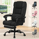 Elfordson Ergonomic Office Chair - Black Linen