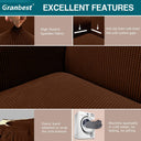 Granbest High Stretch Armchair Cover - Chocolate