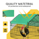 DEStar Foldable Outdoor Metal Coop Cage for Small Pets