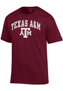 Champion Texas A&M Aggies Maroon Arch Mascot Short Sleeve T-Shirt
