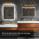 HOROW LED Bathroom Mirror with Touch Control