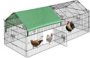 DEStar Foldable Metal Chicken Coop Enclosure - 181cm x 77cm