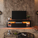 WLIVE Modern LED TV Cabinet with Storage for TVs up to 70 Inches