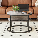 HOJINLINERO Modern Grey Lift Top Coffee Table with Storage