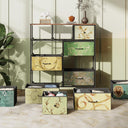 WLIVE 11-Drawer Tall Dresser with Fabric Drawers and Wood Top