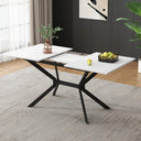 MURUL Expandable Dining Table 120-160cm White
