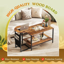 WLIVE 2 in 1 Nesting Coffee Table Set with Storage