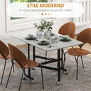 HOMCOM Folding Table for 4-6 People