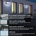 AMZ - 5000K Daylight White LED Outdoor Wall Sconce Light Fixture