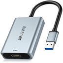 Shop the Ablewe USB to HDMI Adapter, an aluminum converter supporting 4K video output for Mac and Windows. Perfect for laptops, projectors, and HDTVs.