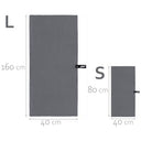 Actidry - Microfibre Hand Towels Set of 2, Quick-Drying, Lightweight, Dark Grey