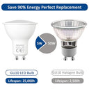 Akynite - GU10 LED Bulb 5W Warm White 2700K, 500LM, 120° Beam Angle, Pack of 6