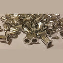 Alab - 100 PCs 10-32 Aluminum Flange Nutserts, Durable Rivet Nuts, Silver Finish