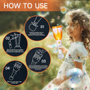 Antorcha - Automatic Bubble Machine With Light & Music For Kids, USB Rechargeable