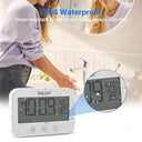 Aozbz - Waterproof Shower Timer with Digital Countdown & Temp/Humidity Display