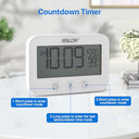 Aozbz - Waterproof Shower Timer with Digital Countdown & Temp/Humidity Display