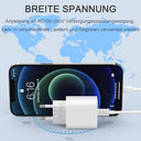 Apple - MFi Certified 20W USB-C Fast Charger Pack of 4 with 2M iPhone Cable