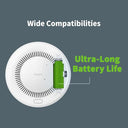 Aqara - Smoke Detector with 85dB Siren, LED Indicator, HomeKit & Alexa Support