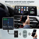 Aumotop - Wireless Android Auto Carplay Adapter, Plug & Play, Converts Wired to Wireless