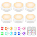BLS LED Puck Lights - Color Changing, Remote Control Lighting