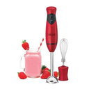 Bella - 250W Handheld Immersion Blender With Whisk Attachment, Red