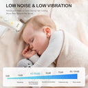 Bimirth - Silent Baby Hair Clipper, Cordless, USB Rechargeable, Waterproof
