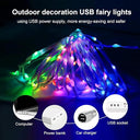 Black24 - RGB LED String Lights, 5V USB, Smart App Control, IP65 Waterproof