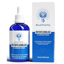 Shop BlueVitality's 100 ml Methylene Blue 1% Solution, vegan, lab tested, and pharmaceutical grade. Ideal for various applications. Quality you can trust!