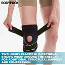 Bodyprox - Knee Brace with Side Stabilizers, Patella Gel Pads, Adjustable Sizes