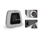Brunner - Compact Ceramic Fan Heater with Thermostat Control, 500W, Overheating Protection