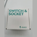 Bseed - EU Standard 1 Gang 3 Way Light Switch, Grey, 86mm Size, Function Button