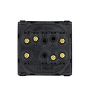 Bseed - EU Standard 1 Gang 3 Way Light Switch, Grey, 86mm Size, Function Button