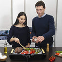 Cecotec - 2200W 2-in-1 Electric Griddle & Grill, Rockstone Coated, Dishwasher Safe