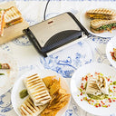 Cecotec - 700W Countertop Griddle with Rockstone Siding, Compact Design