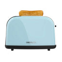 Cecotec - 850W Blue Vertical Toaster with Short Double Slot & Automatic Pop-up