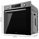 Cecotec - Bolero Hexa M226000 Inox A Built-In Oven, 72L, 2800W, 7 Functions