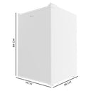 Cecotec - Compact 97L Vertical Freezer with Reversible Door & 3 Drawers