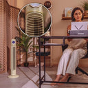 Cecotec - EnergySilence 1090 Retro Pedestal Fan, 81cm, 40W, LED Display, Remote Control