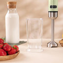 Cecotec - Hand Blender Power RetroGreen 1200MAX, 1200W, CrossBlades, 2 Speeds, Dishwasher Safe