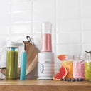 Cecotec - Portable Glass Blender 500W, 4 Titanium Blades, 2 Leak-Proof Cups