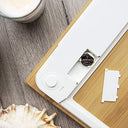 Cecotec - Precision 9300 Digital Bathroom Scales with Eco-Friendly Bamboo Platform, LCD Display, 180 kg Capacity, Includes Tape Measure